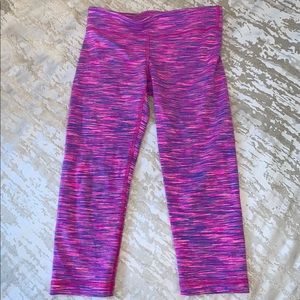 Ivivva size 8 pink and purple capris.